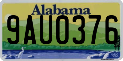 AL license plate 9AU0376