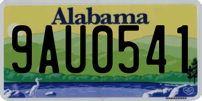 AL license plate 9AU0541