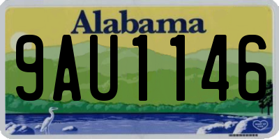 AL license plate 9AU1146
