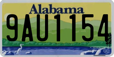 AL license plate 9AU1154