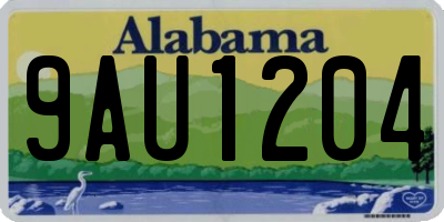 AL license plate 9AU1204