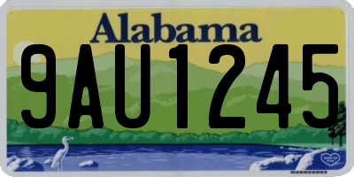 AL license plate 9AU1245