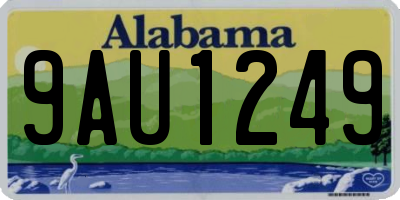AL license plate 9AU1249