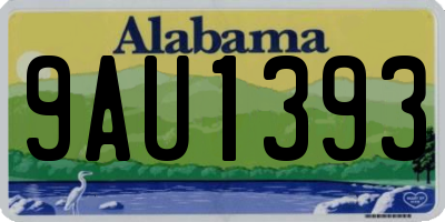 AL license plate 9AU1393