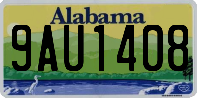 AL license plate 9AU1408