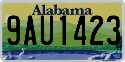 AL license plate 9AU1423