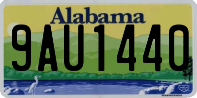 AL license plate 9AU1440