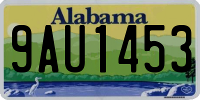 AL license plate 9AU1453