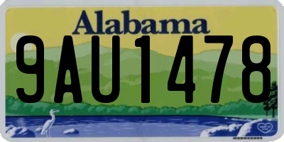 AL license plate 9AU1478