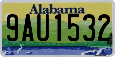 AL license plate 9AU1532