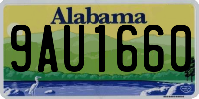 AL license plate 9AU1660