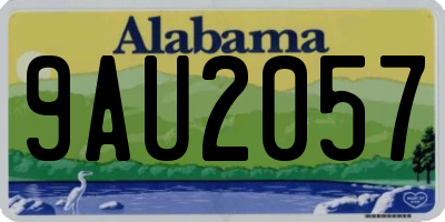 AL license plate 9AU2057