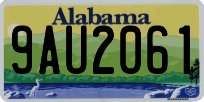 AL license plate 9AU2061