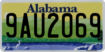 AL license plate 9AU2069