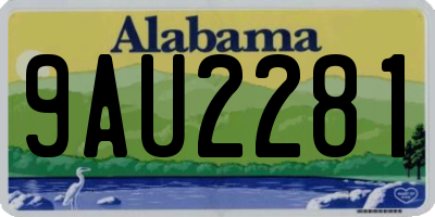 AL license plate 9AU2281