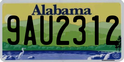AL license plate 9AU2312