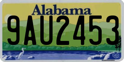AL license plate 9AU2453