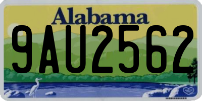 AL license plate 9AU2562