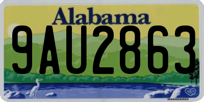 AL license plate 9AU2863