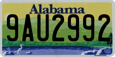 AL license plate 9AU2992