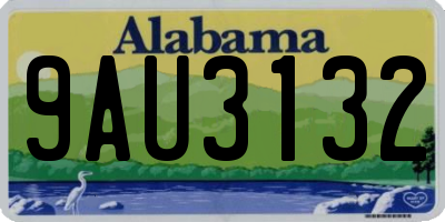 AL license plate 9AU3132