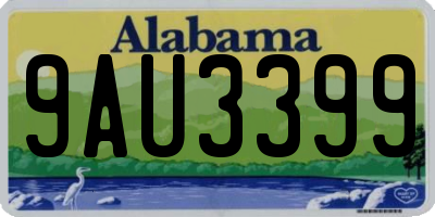 AL license plate 9AU3399