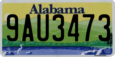 AL license plate 9AU3473