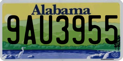 AL license plate 9AU3955