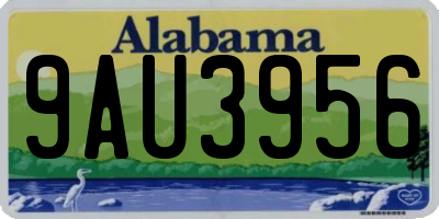 AL license plate 9AU3956