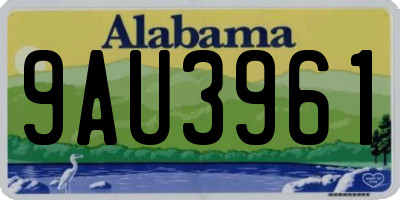 AL license plate 9AU3961