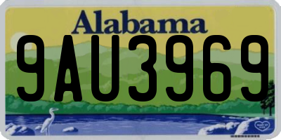 AL license plate 9AU3969