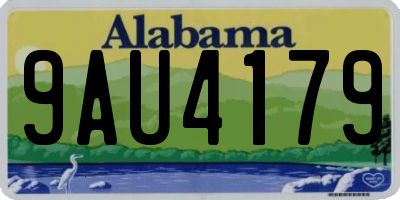 AL license plate 9AU4179