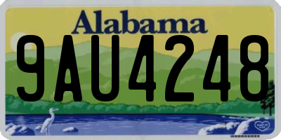 AL license plate 9AU4248
