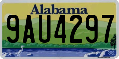 AL license plate 9AU4297