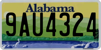 AL license plate 9AU4324