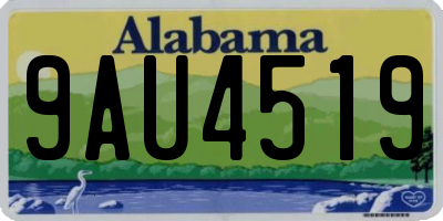 AL license plate 9AU4519