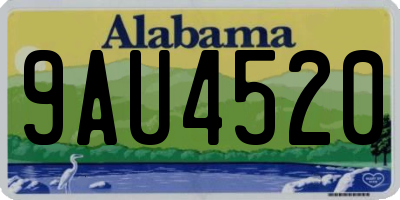 AL license plate 9AU4520