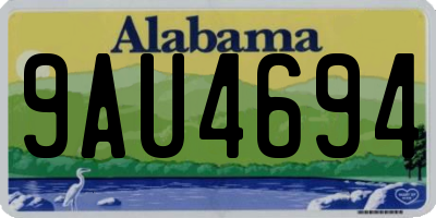 AL license plate 9AU4694