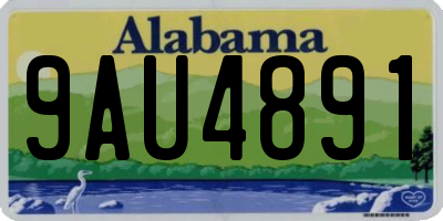 AL license plate 9AU4891