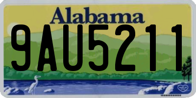 AL license plate 9AU5211