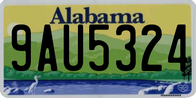 AL license plate 9AU5324