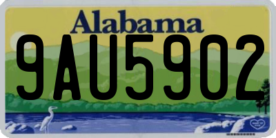 AL license plate 9AU5902