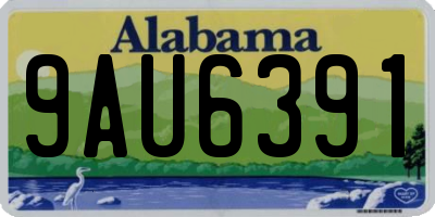 AL license plate 9AU6391