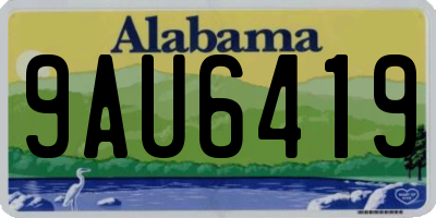 AL license plate 9AU6419