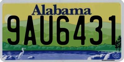 AL license plate 9AU6431