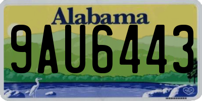 AL license plate 9AU6443