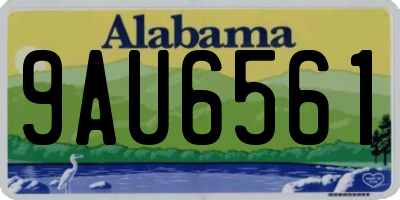 AL license plate 9AU6561