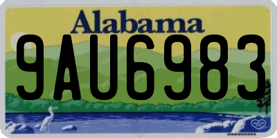 AL license plate 9AU6983