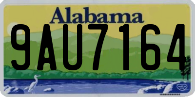 AL license plate 9AU7164