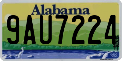 AL license plate 9AU7224